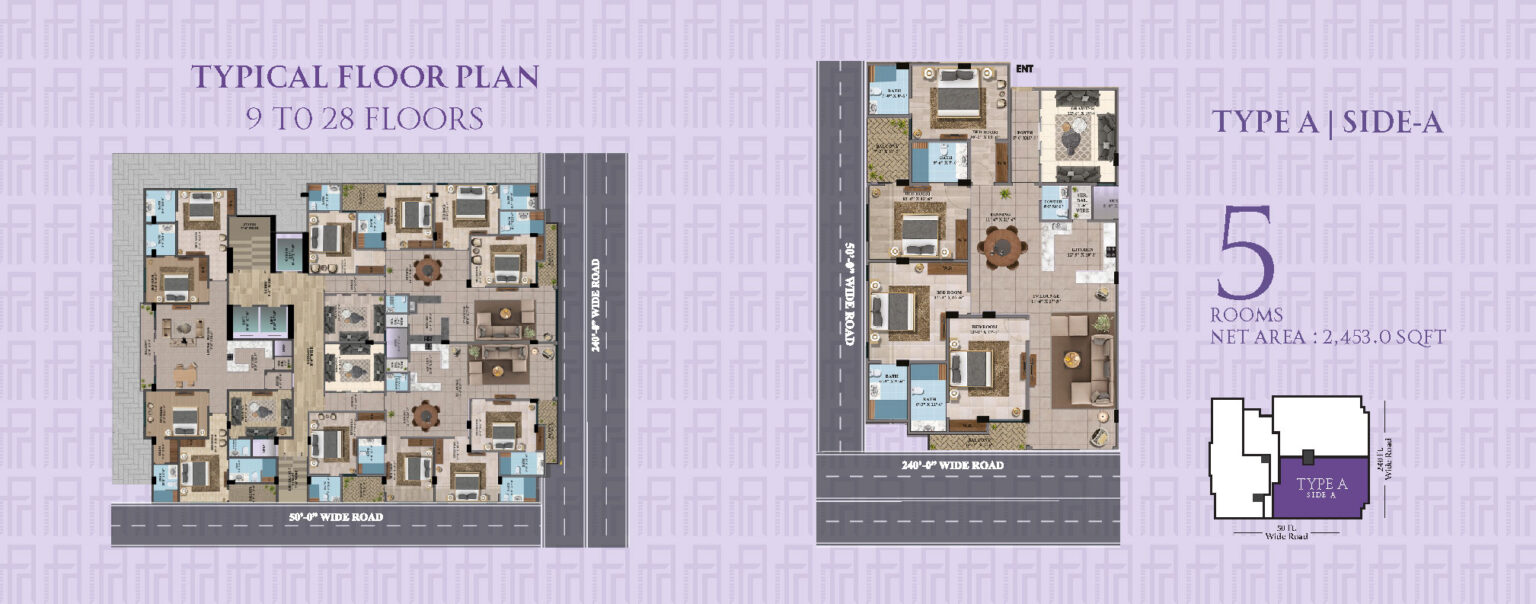 Type A Side A1 floor plan placeholder